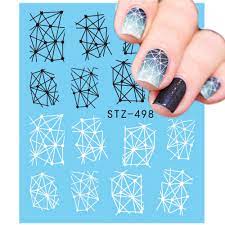 Geometric Lines Abstract Lace Nail Decal