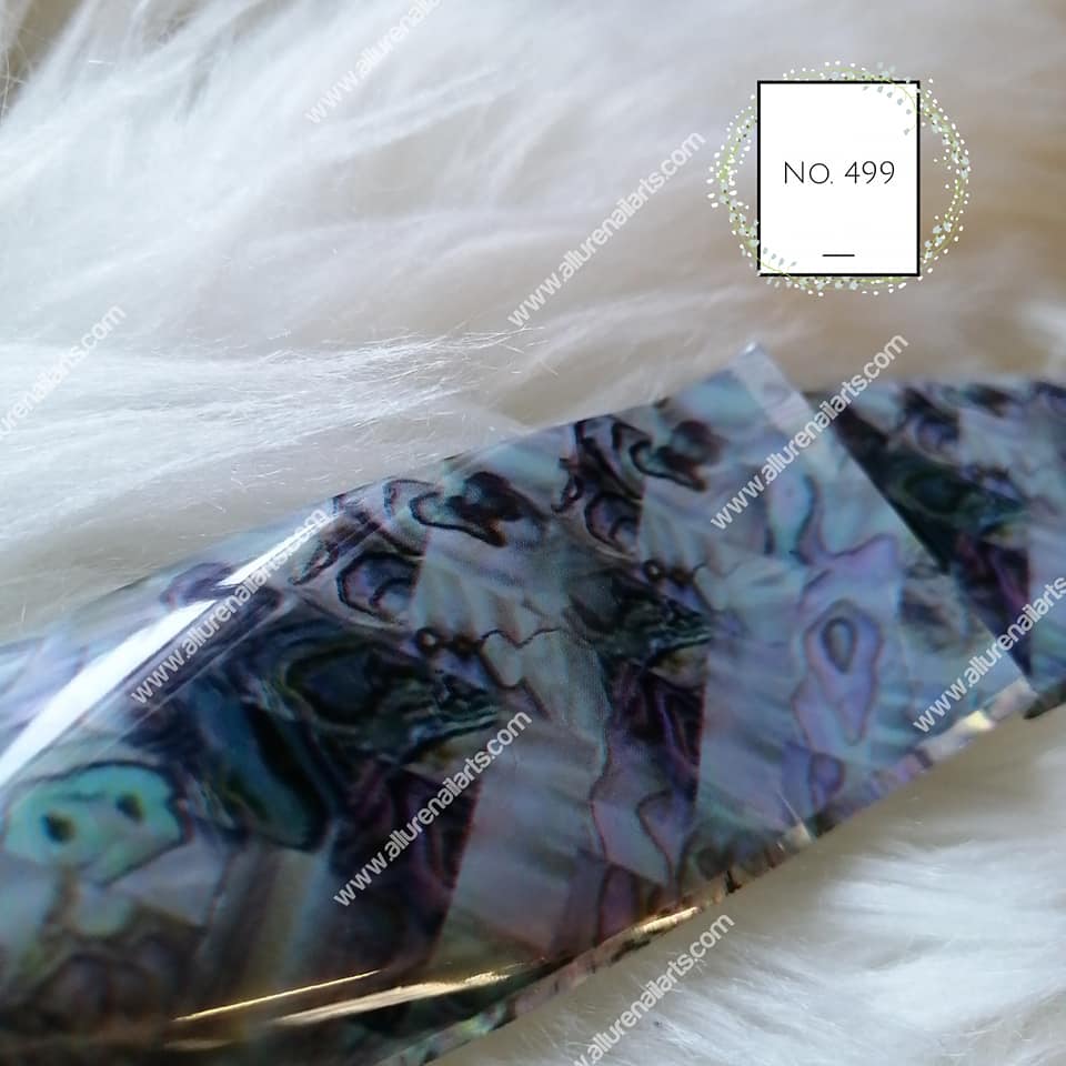 Marble Shell Foil Nail Transfer