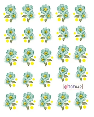 Flower Nail Decal