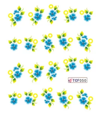 Flower Nail Decal