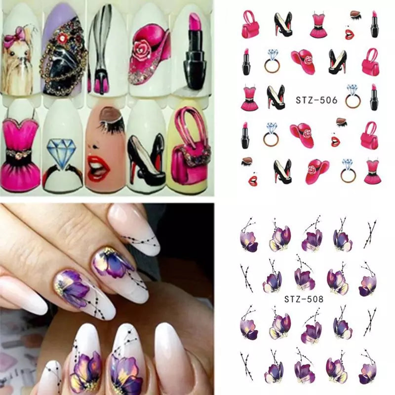 Lips Jewellery Lipstick Nail Decal