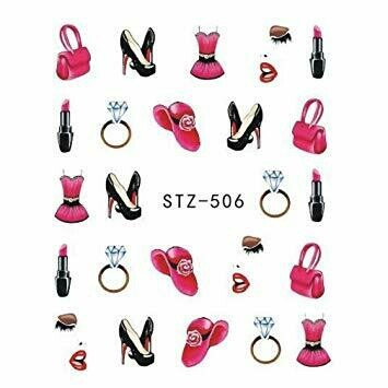 Lips Jewellery Lipstick Nail Decal