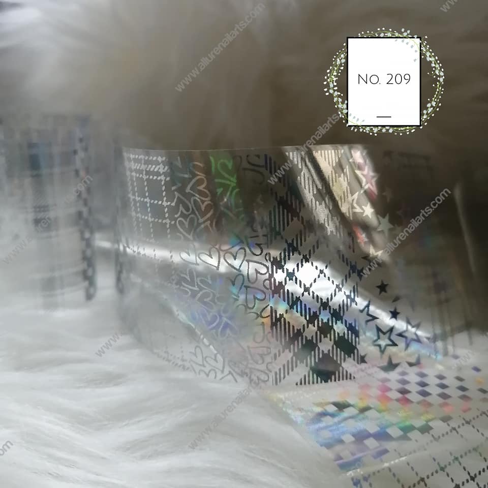 Holographic Foil Nail Transfer