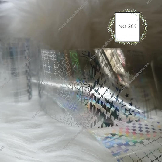 Holographic Foil Nail Transfer