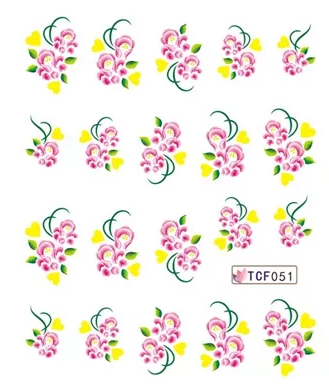 Flower Nail Decal