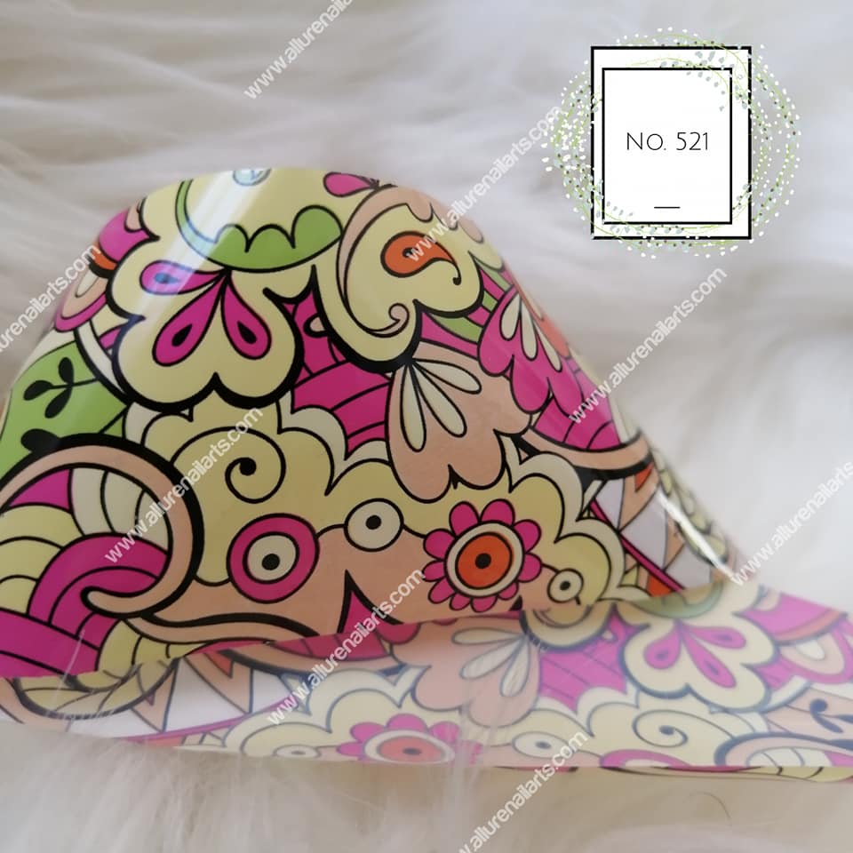 Paisley Foil Nail Transfer