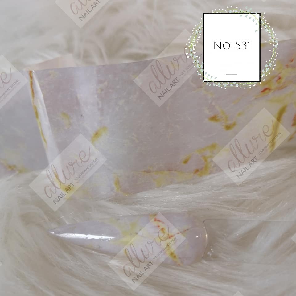 Marble Foil Nail Transfer