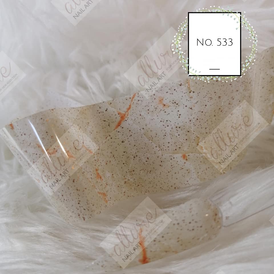 Marble Foil Nail Transfer