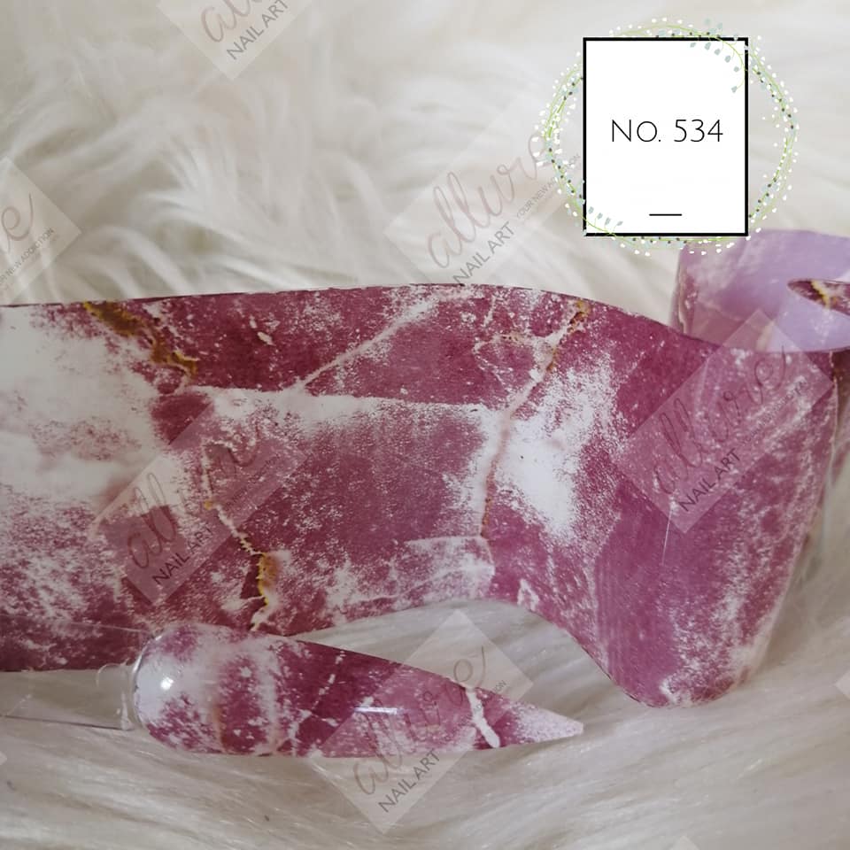 Marble Foil Nail Transfer