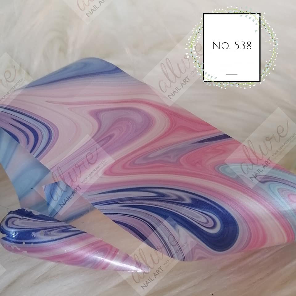 Marble Foil Nail Transfer