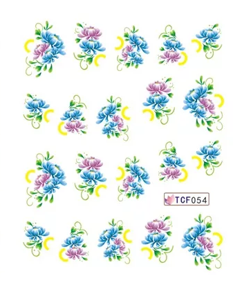 Flower Nail Decal