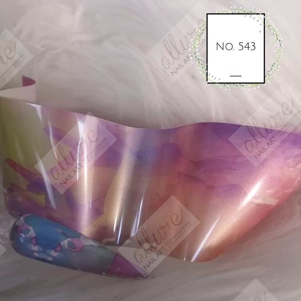 Marble Foil Nail Transfer