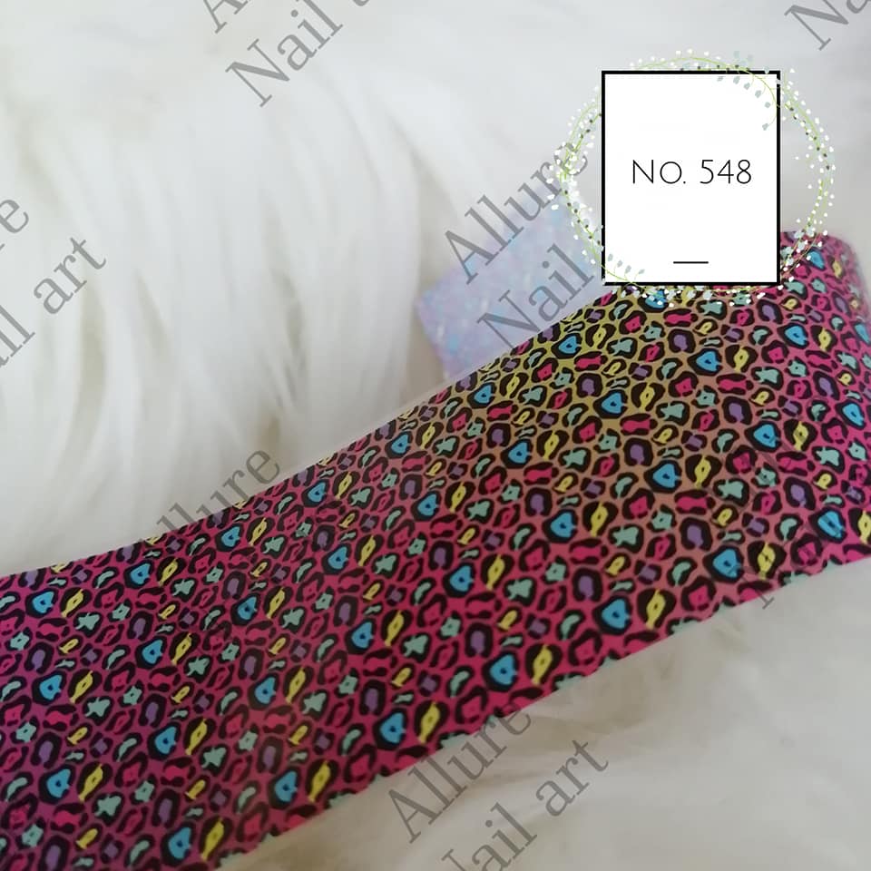 Animal Print Foil Nail Transfer