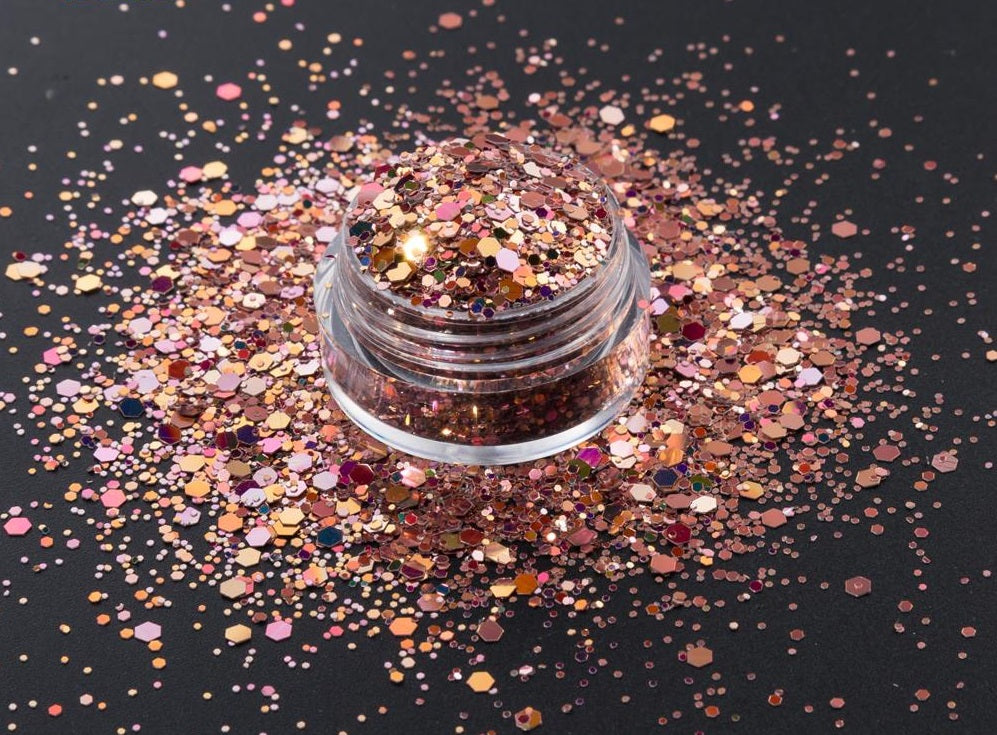 Rosebud Chunky Glitter