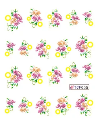 Flower Nail Decal