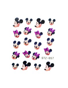 Mickey Mouse Minnie Mouse Nail Decal