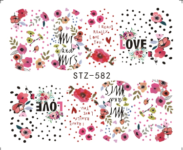 Flower Nail Decal