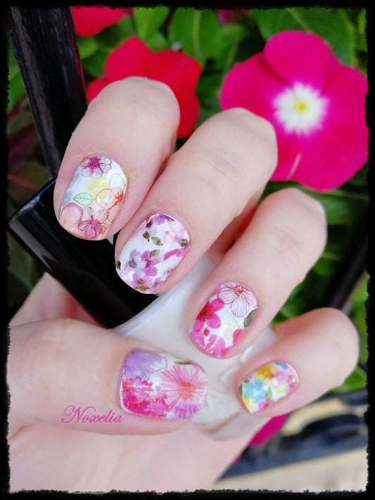 Flower Nail Decal