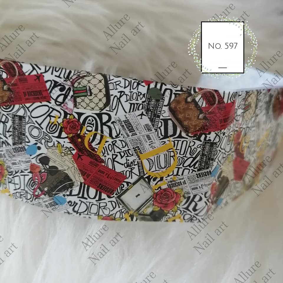 Fashion Brand Cartoon Foil Nail Transfer