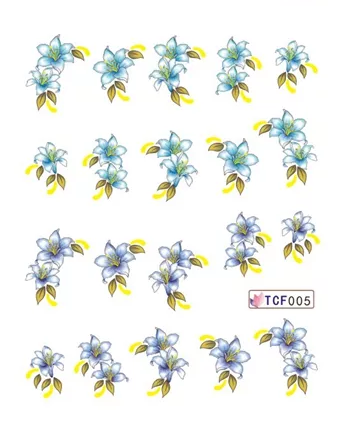 Flower Nail Decal