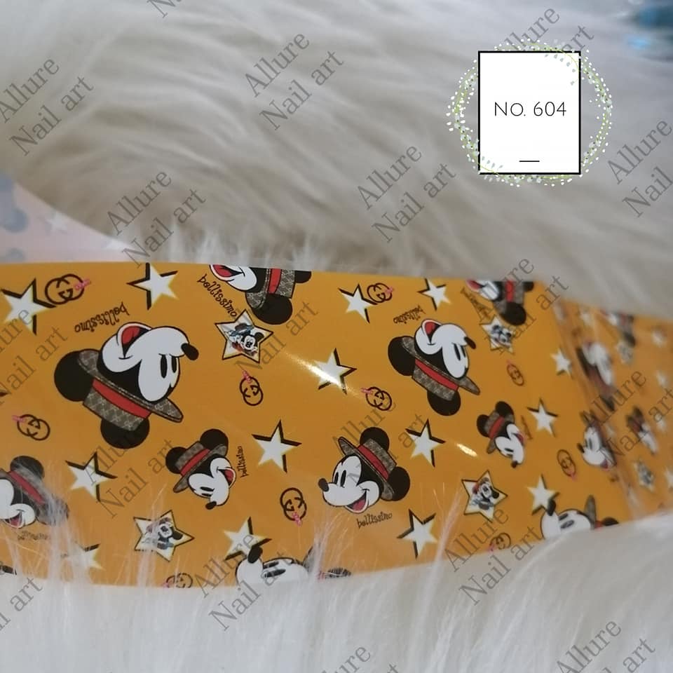 Fashion Brand Cartoon Foil Nail Transfer