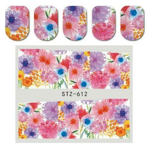 Flower Nail Decal