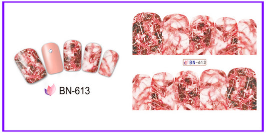 Marble Nail Art Decal BN613