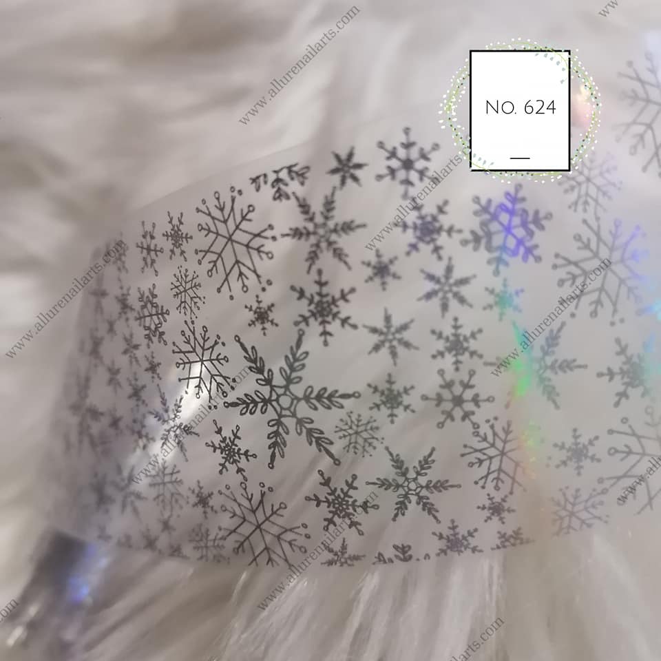Christmas Holographic Foil Nail Transfer