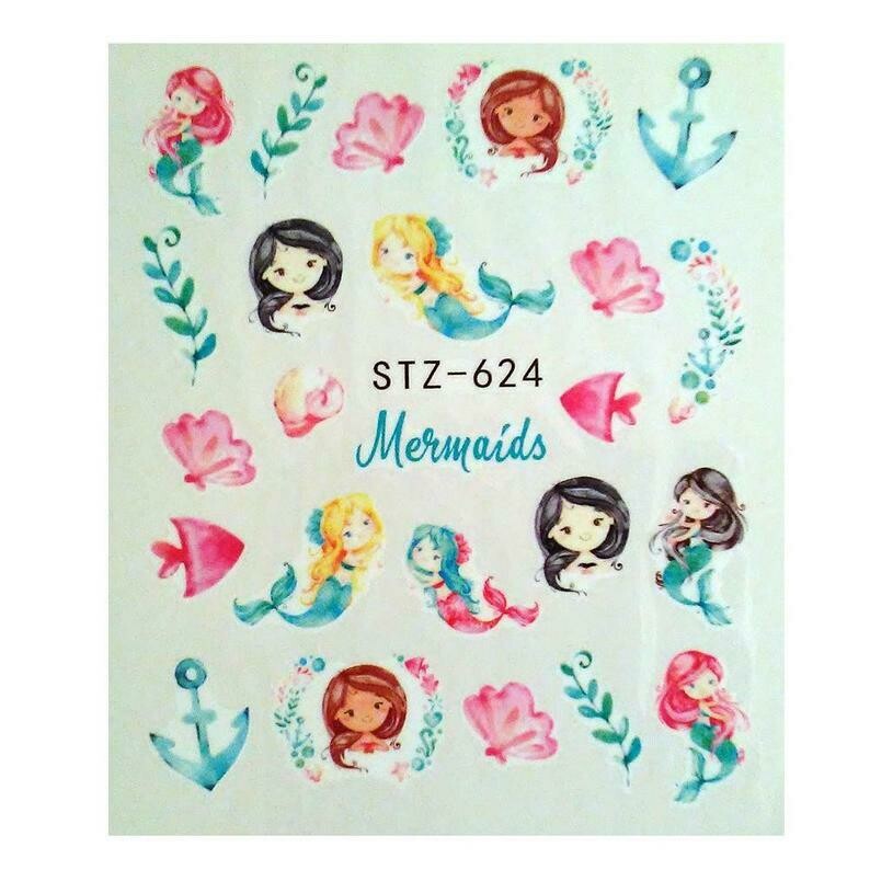 Mermaid Fish Nail Decal