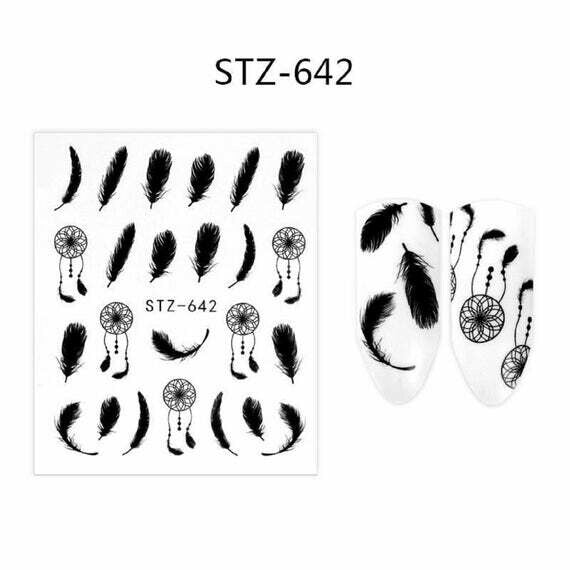 Feather Dream Catcher Nail Decal