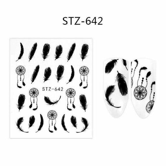 Feather Dream Catcher Nail Decal