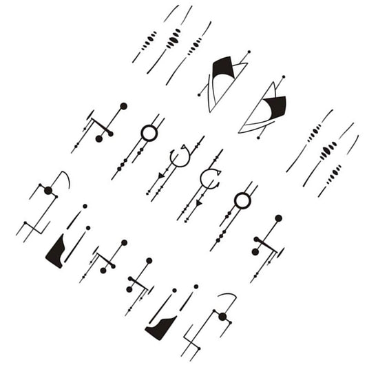 Geometric Abstract Lines Nail Decal