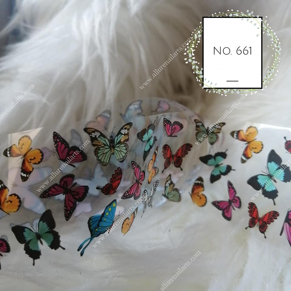 Butterfly Foil Nail Transfer