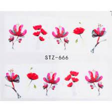 Flower Nail Decal
