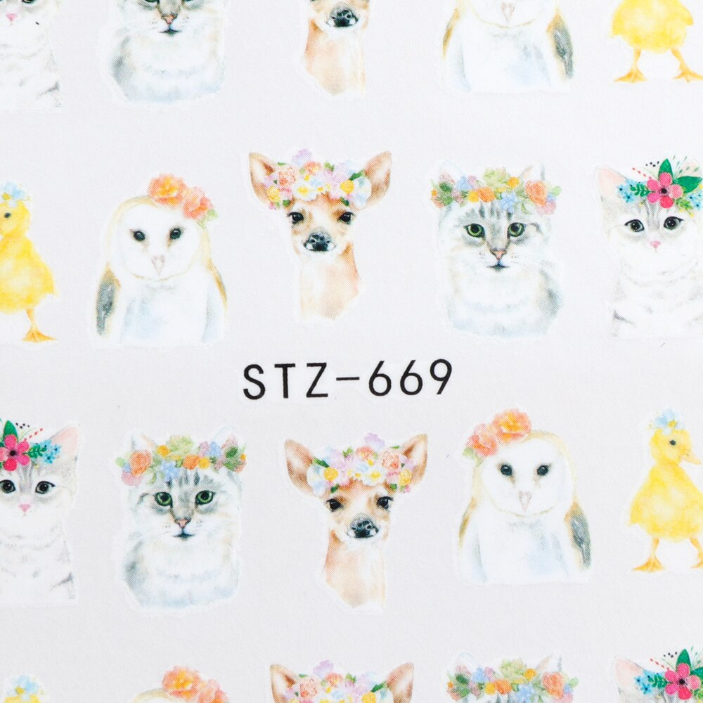 Rabbit Bunny Duck Owl Nail Decal