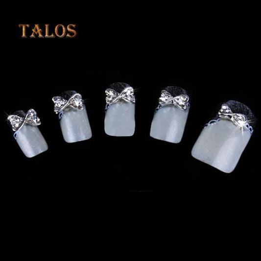 PB05 - Bows Rhinestones Charms Nail Art Decoration