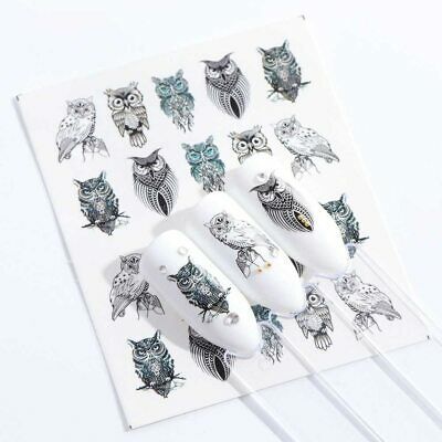 Owl Nail Decal