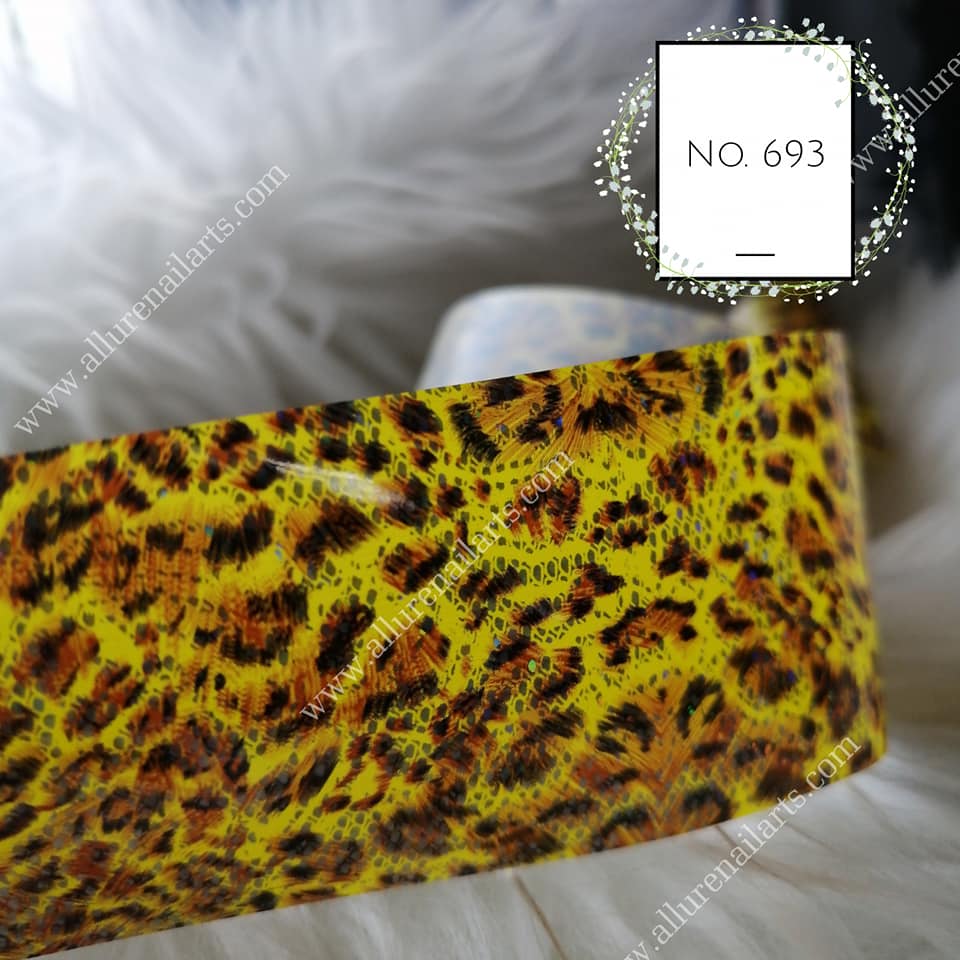 Animal Print Foil Nail Transfer