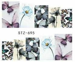Flower Water color Nail Decal