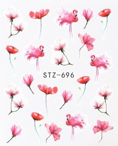 Flower Water color Nail Decal