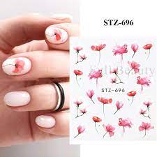Flower Water color Nail Decal