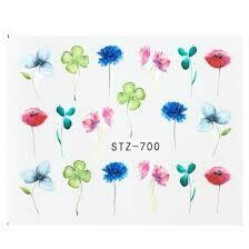 Flower Water color Nail Decal