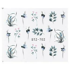 Flower Water color Nail Decal