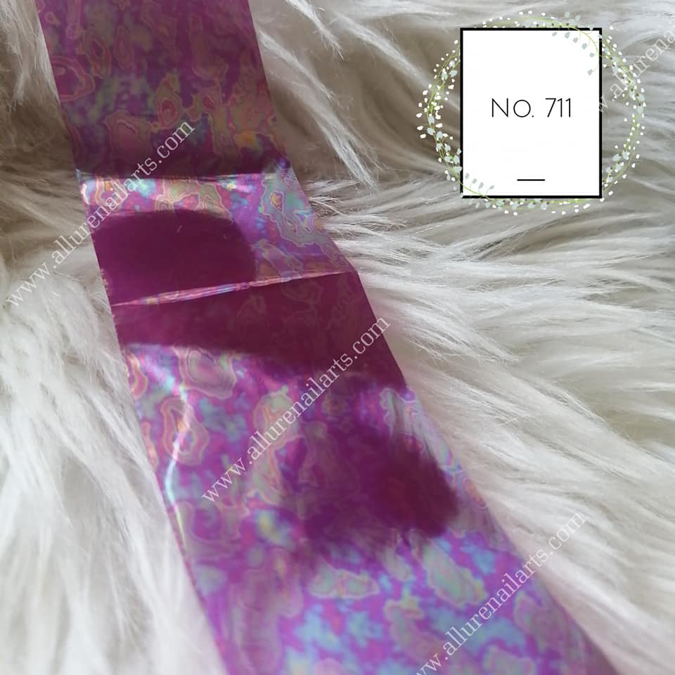 Angel Marble Print Foil Nail Transfer