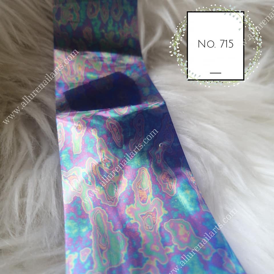 Angel Marble Print Foil Nail Transfer