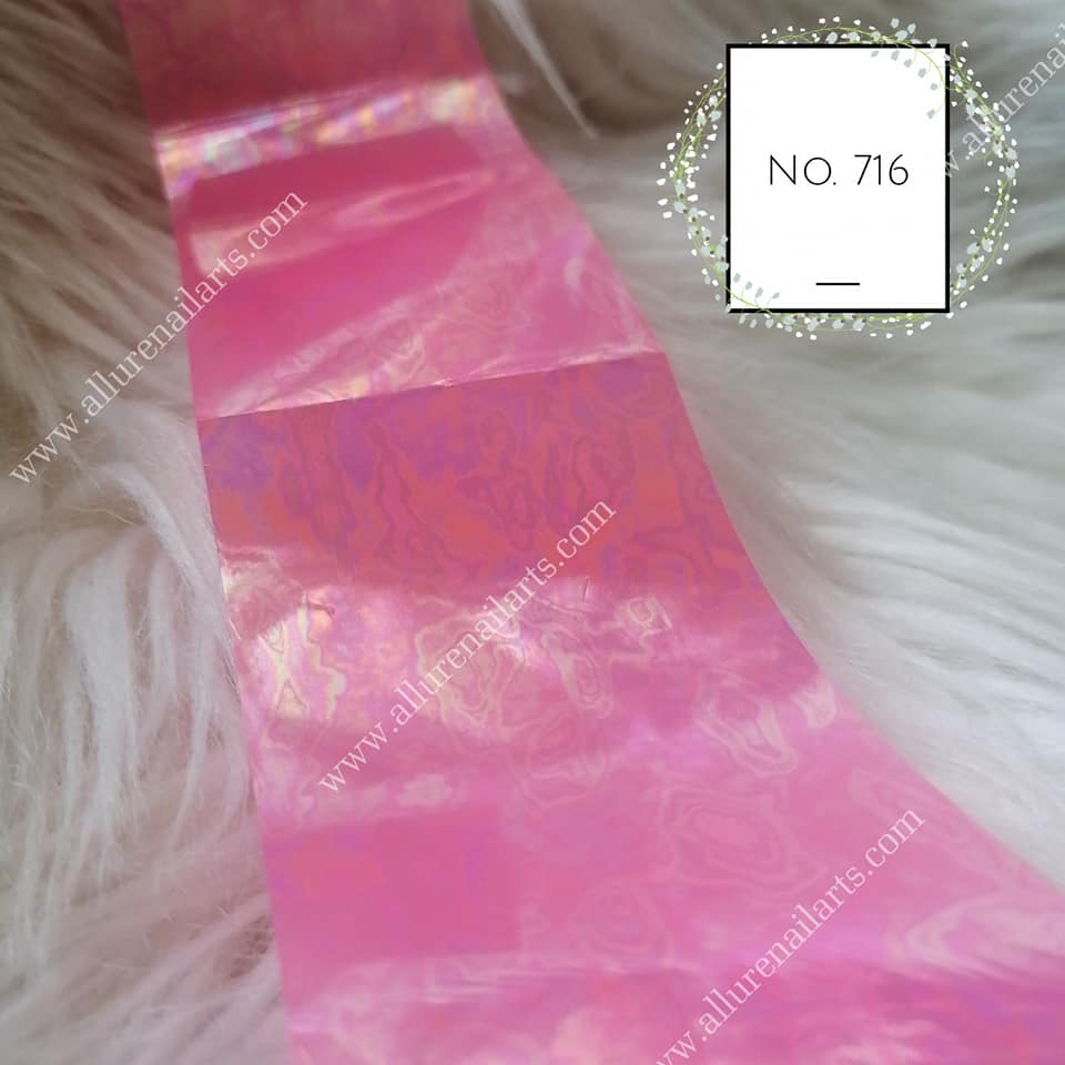 Angel Marble Print Foil Nail Transfer