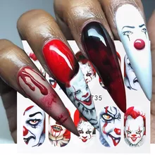 Halloween Faces IT Nail Decal