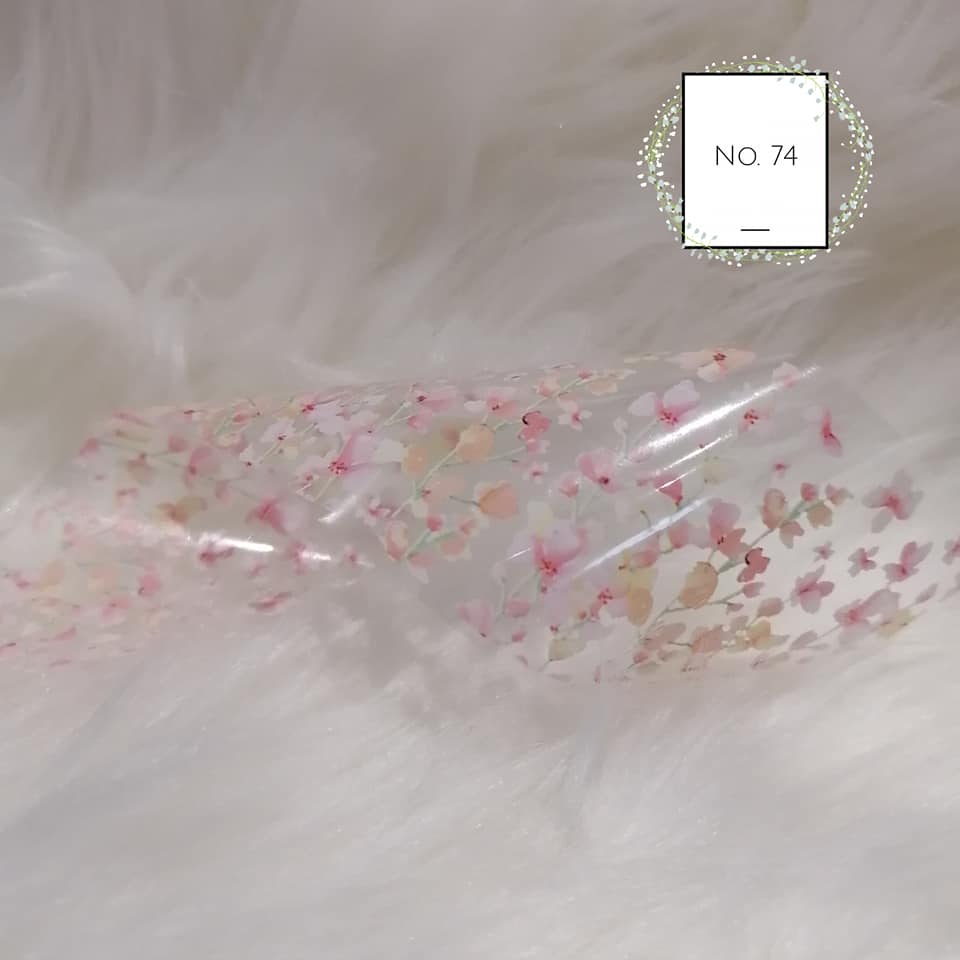 Floral Flower Foil Nail Transfer