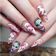 Halloween Face Skull Nail Decal