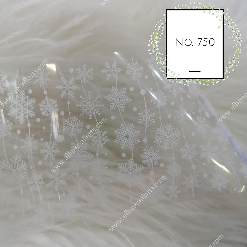 Christmas Print Foil Nail Transfer